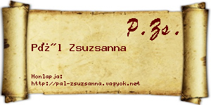 Pál Zsuzsanna névjegykártya