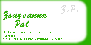 zsuzsanna pal business card